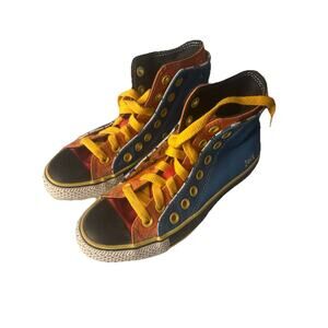 Converse Shoes Womens Sz 5.5 Taylor All Star High Top Stars Multi Color Jack